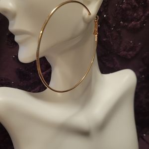 Gold hoop earrings